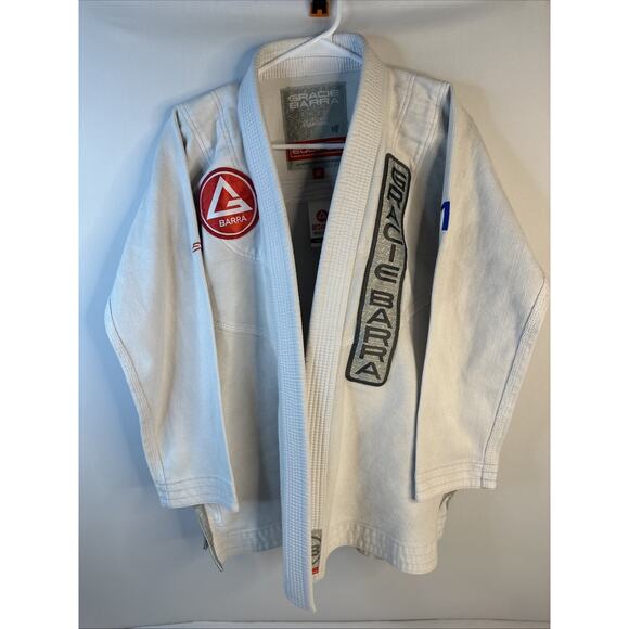 GRACIE BARRA Equipe Jiu Jitsu For Everyone Gi White Adult Size A1 two belts - Picture 1 of 7